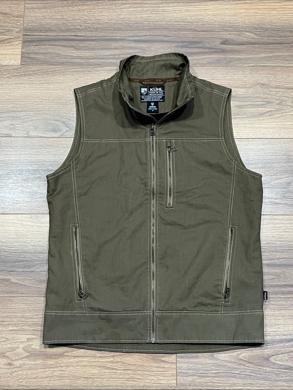 Kuhl Burr Vest in Dark Brown Size Medium